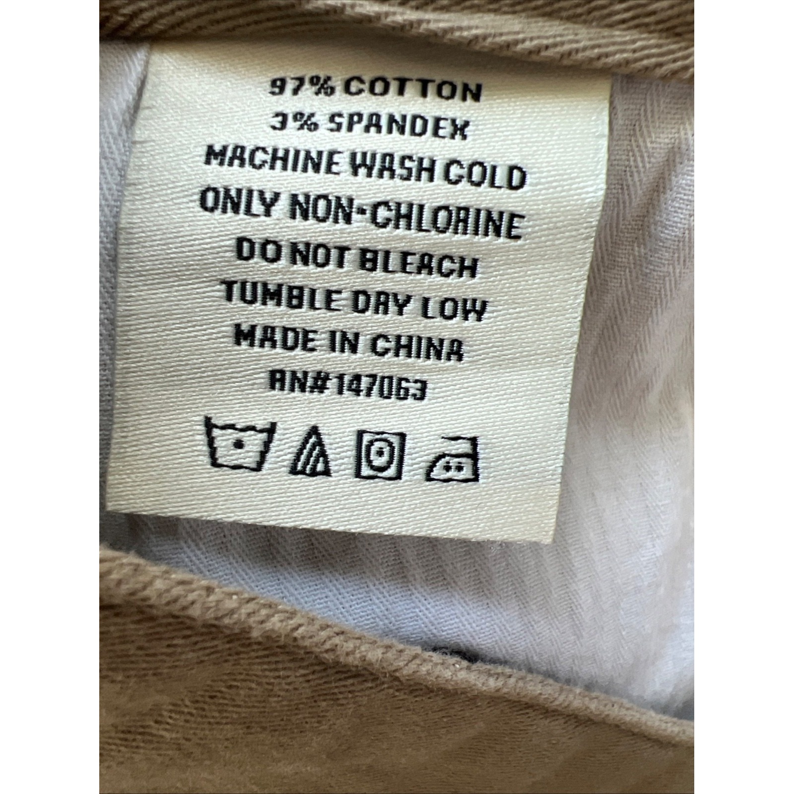 Ccs Jeans Mens 38x30 Slim Fit Stretch Skater Tan Khaki Y2k 90s Nwt New Casual — image 8 of 8